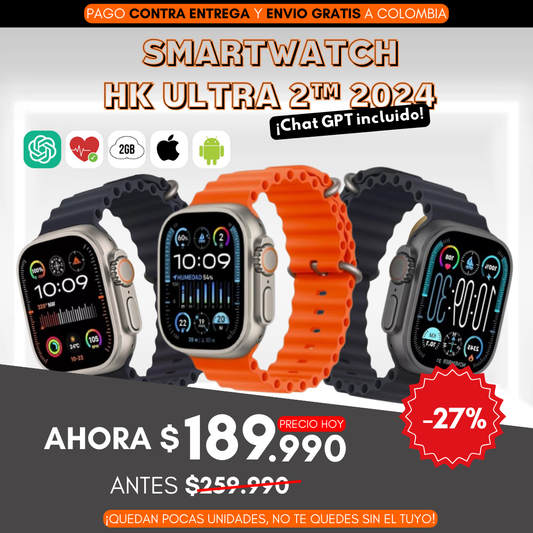 SmartWatch HK Ultra 2™ 2024 - Chat GPT